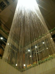 Water falls in Glass